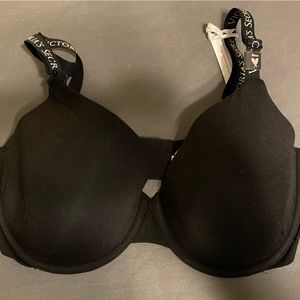 Victorias Secret T-Shirt Lightly Lined Full Coverage Bra Black 38DDD 38F NWT